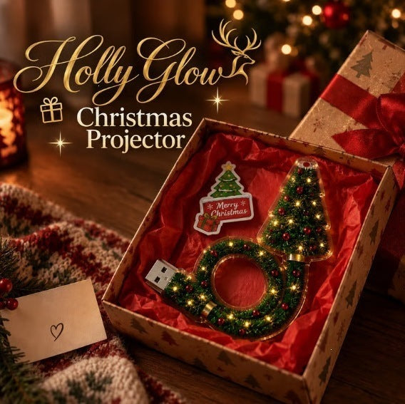 USB Christmas Tree Projector Light